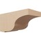 Ekena Millwork 5"W x 10"D x 5"H Wide Van Buren Rough Cedar Woodgrain TimberThane Corbel, Primed Tan CORUR05X10X05VANRCPR - alternate 1